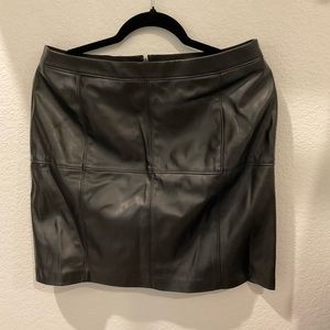 White House Black Market Faux Leather Skirt Womens Size 10